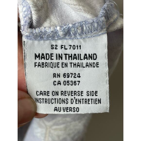 Columbia Vintage Shirt Dragon Fly Button Front Short Sleeve Lavender Large Women - Picture 5 of 6